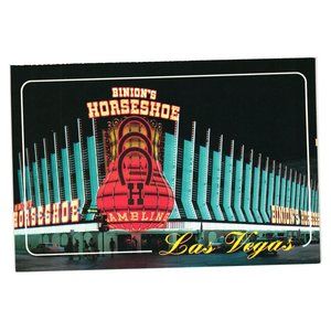Binion Horseshoe Casino Vintage Postcard Las Vegas Nevada Vacation LV-442 NV